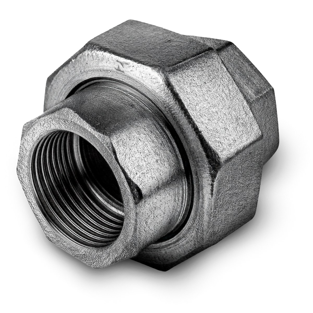 Malleable iron unions & union elbows — EN 10242 compliant